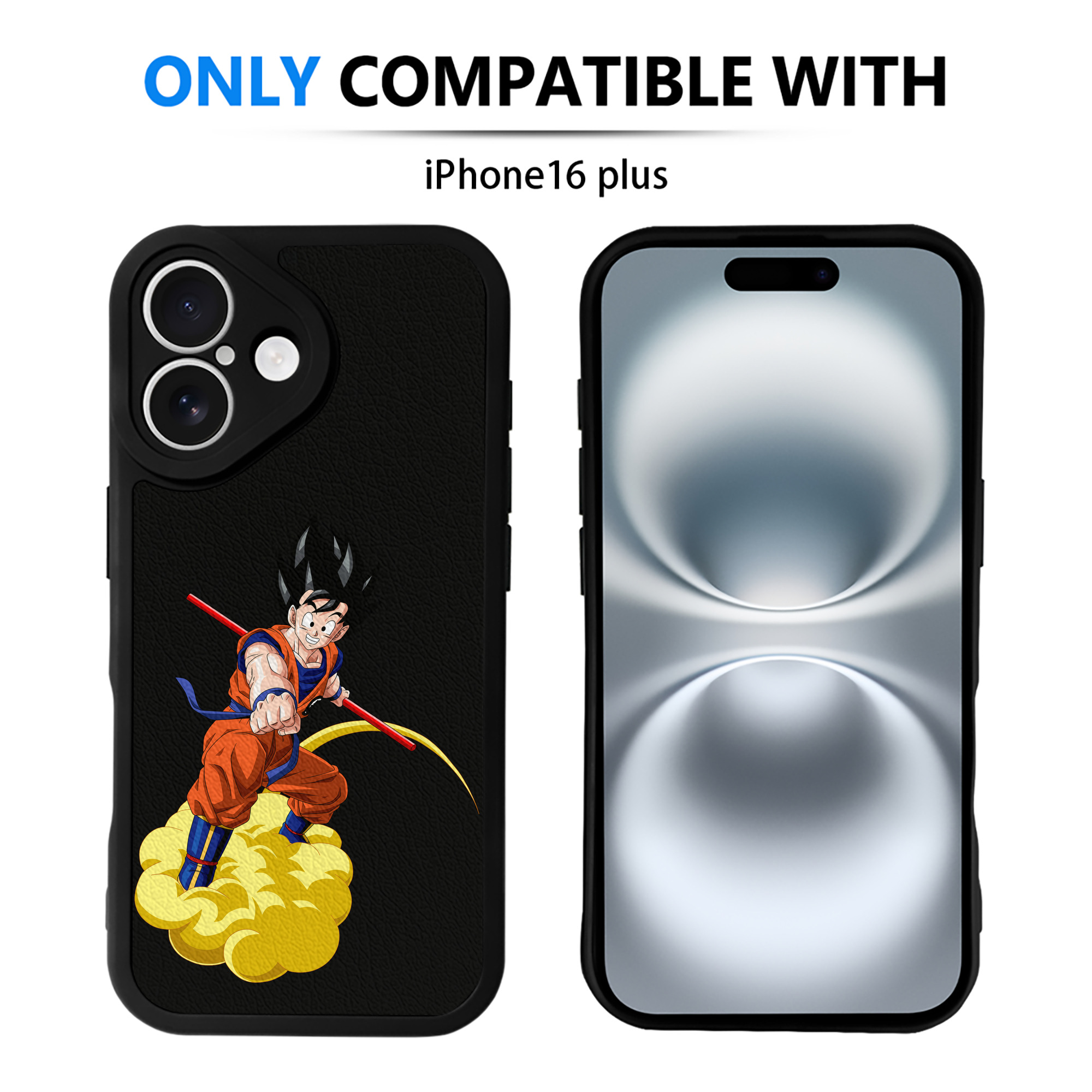 （画像用） ドラゴンボール 孫 悟飯（そんごはん）DRAGON BALL Son Gohan 【iPhone 16シリーズ対応】シリコンスマホケース（レザー調） 材質：シリコン